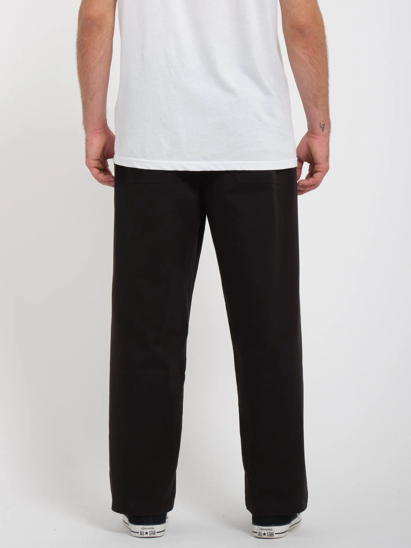 Outer Spaced Casual Trousers - BLACK