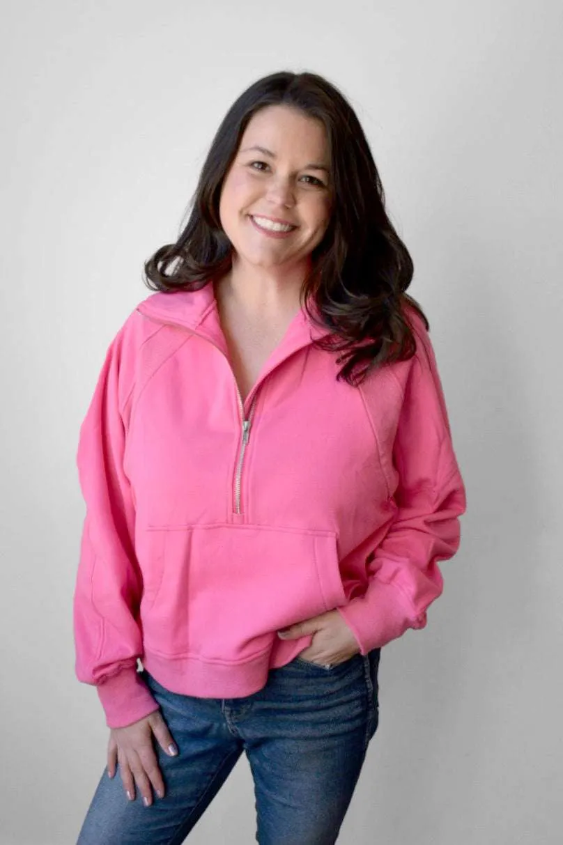 Oversized Three Zip Breastfeeding Sweatshirt