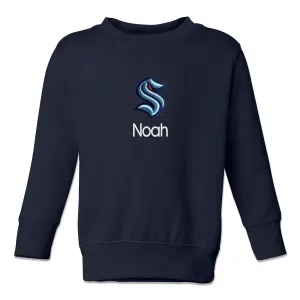 Personalized Seattle Kraken Toddler Crewneck Sweatshirt