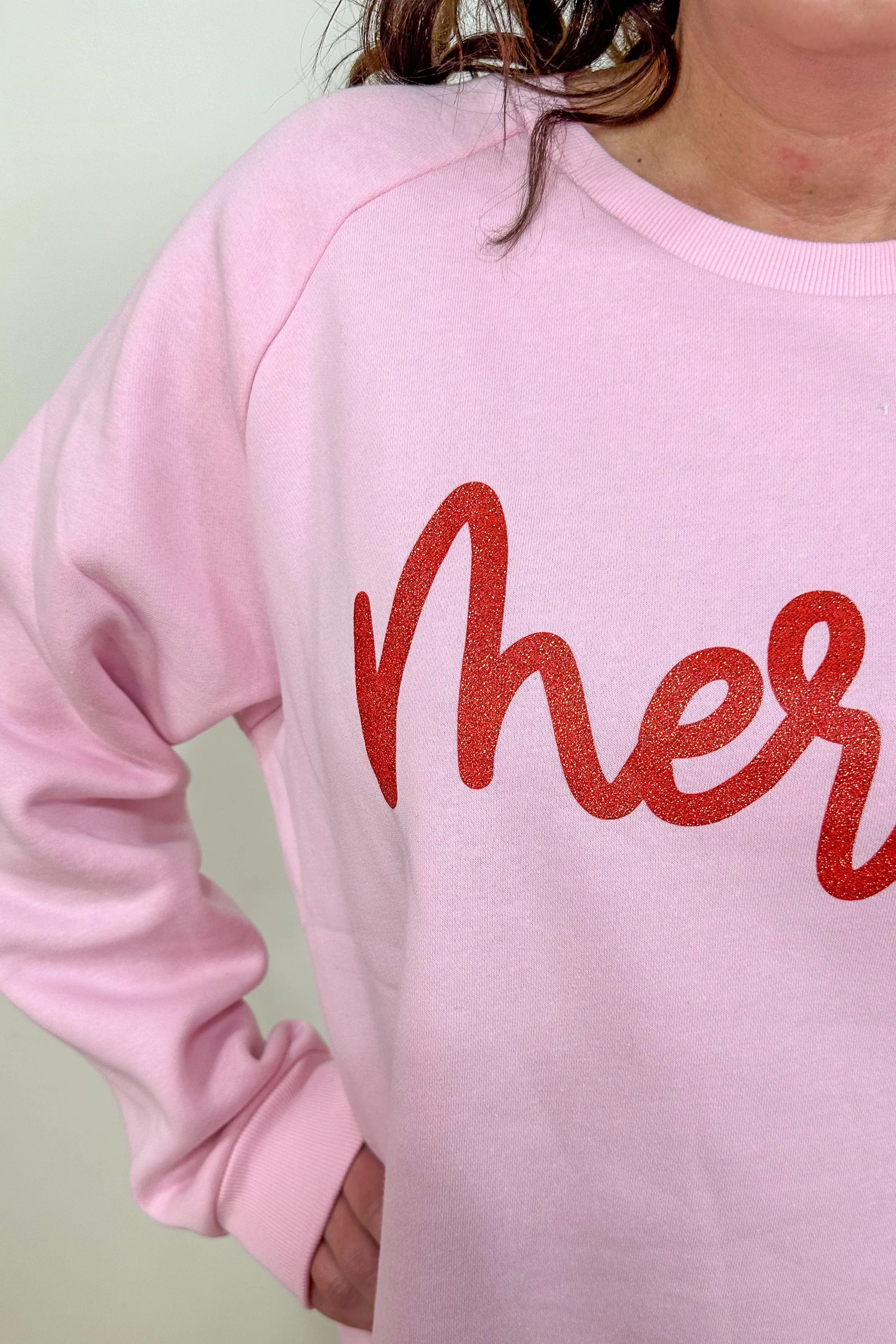 Pink Merry Graphic Sweatshirt