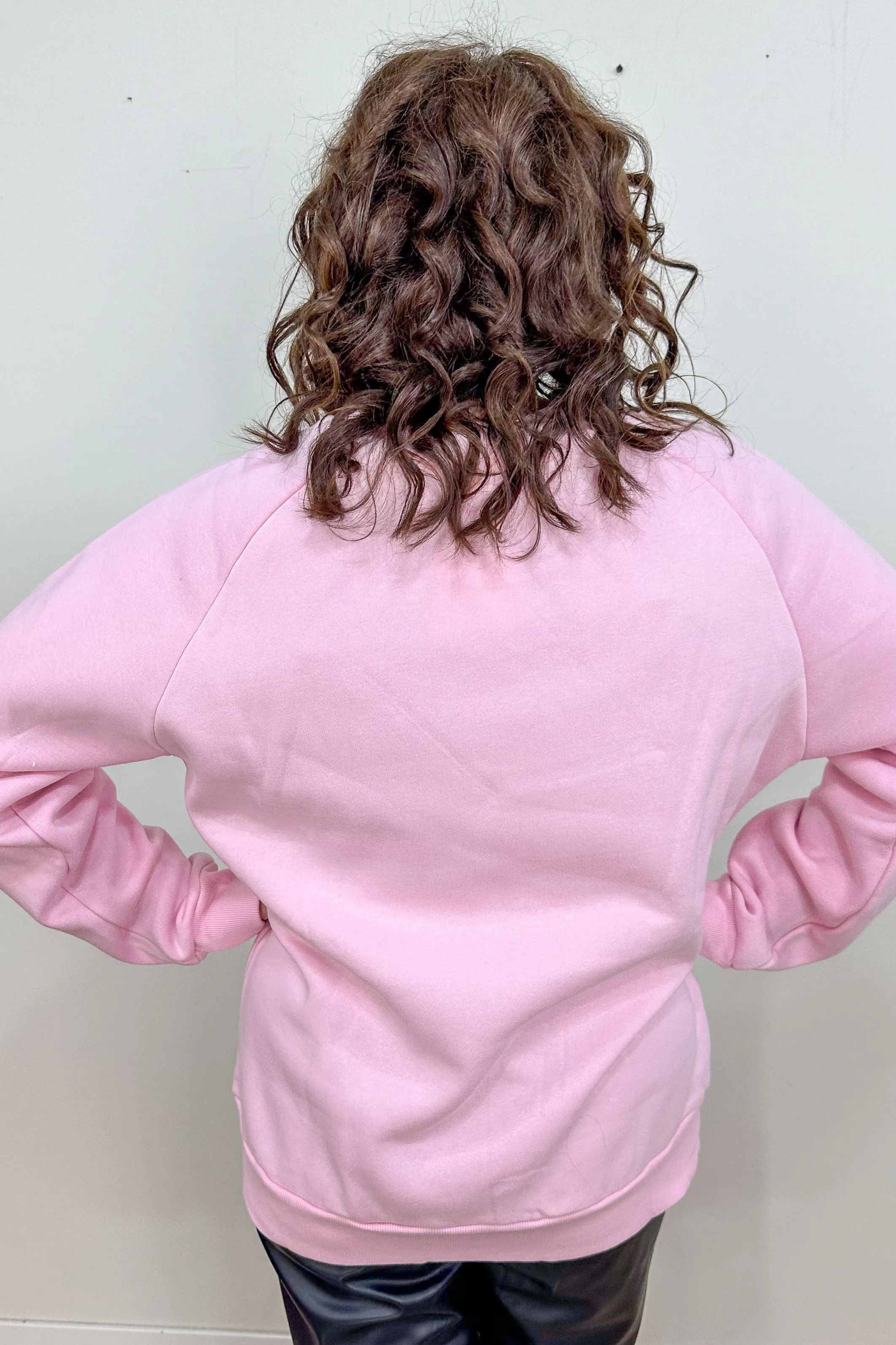 Pink Merry Graphic Sweatshirt