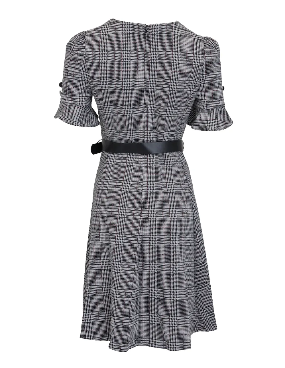 Plaid Knit Jaquard Dress