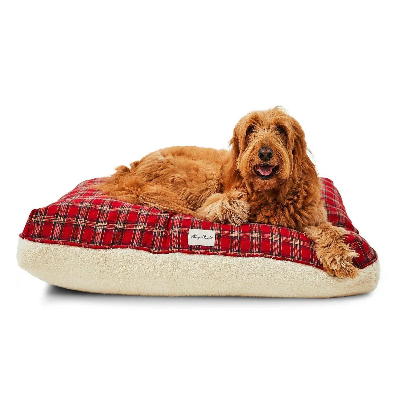 Plaid Sherpa Rectangle Dog Bed