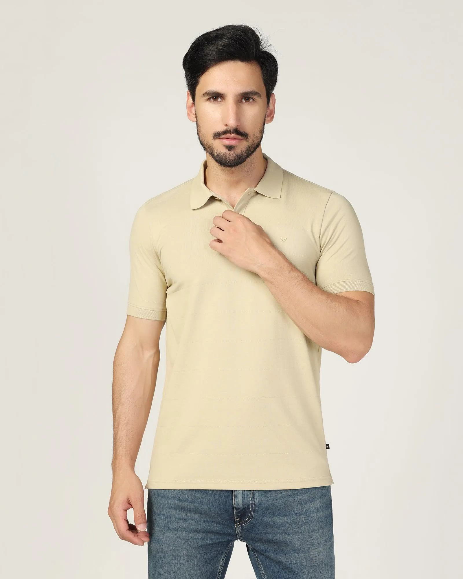 Polo Gravel Stripe T-Shirt - Strape