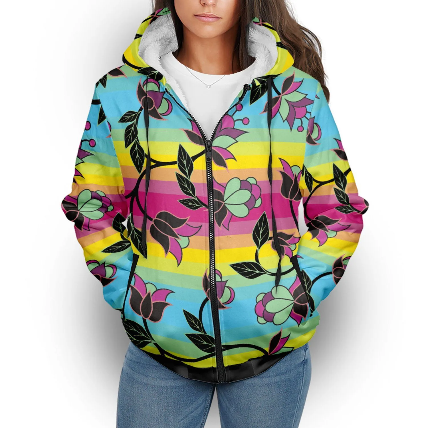 Powwow Carnival Sherpa Hoodie