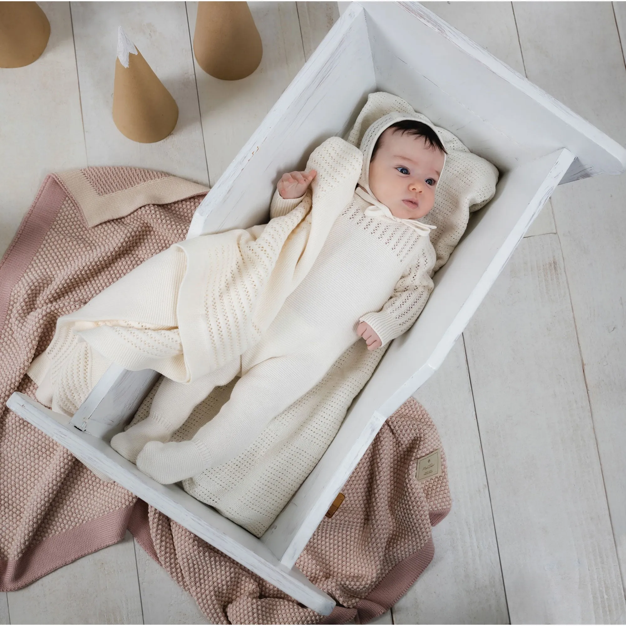 Precious Purl Knit Layette Set