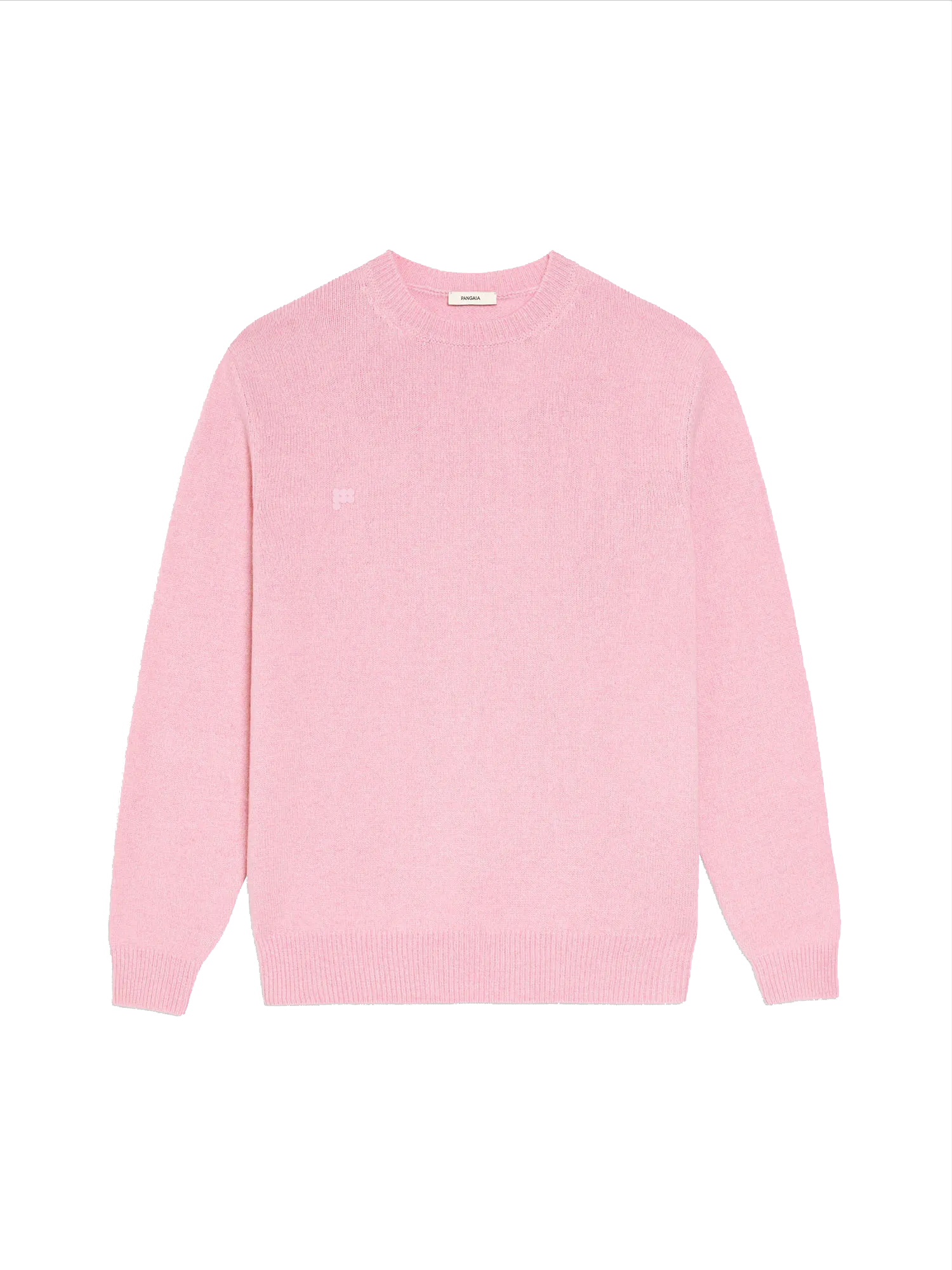 Recycled Cashmere Crewneck Sweatshirt—sakura pink