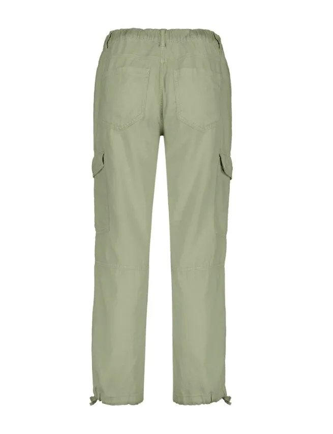 Red Button Womens Conny Cargo Trousers Tea Green