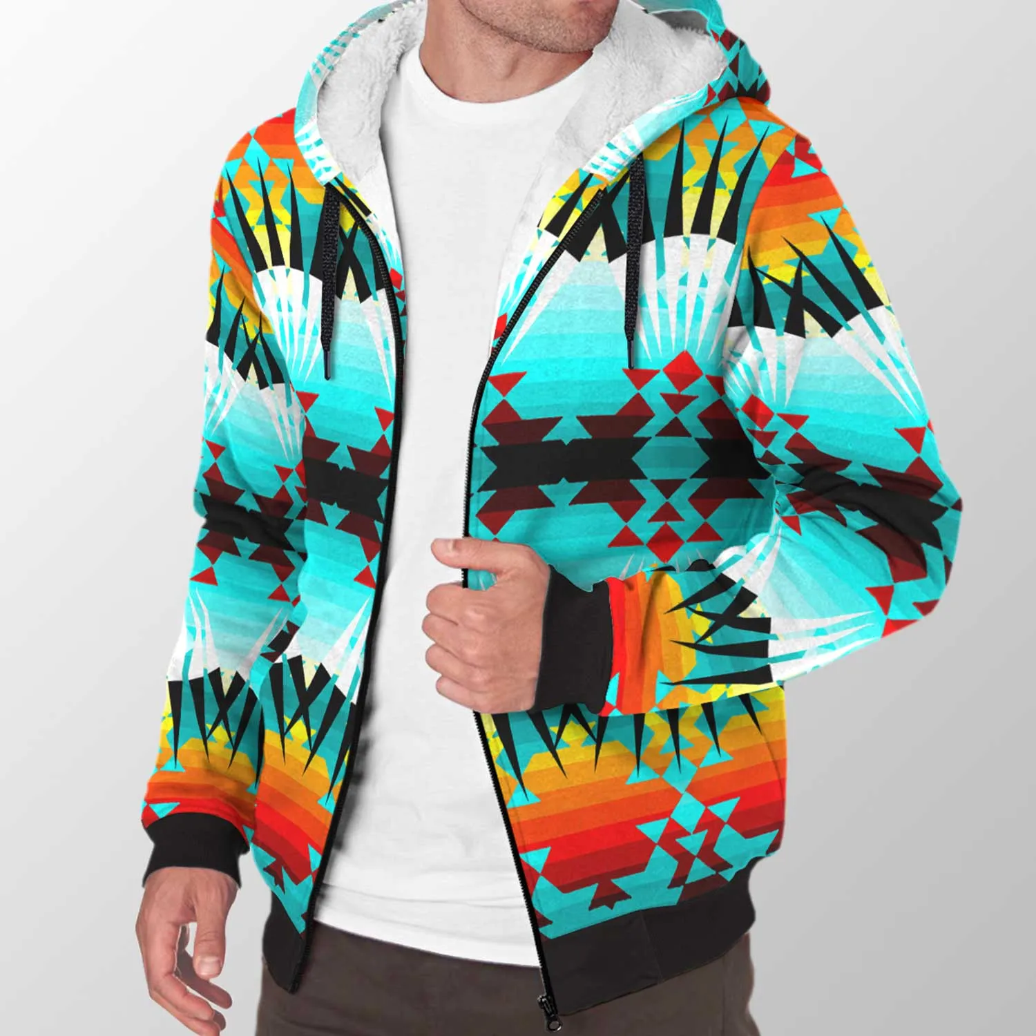 Ribbonwork Bustles Sherpa Hoodie