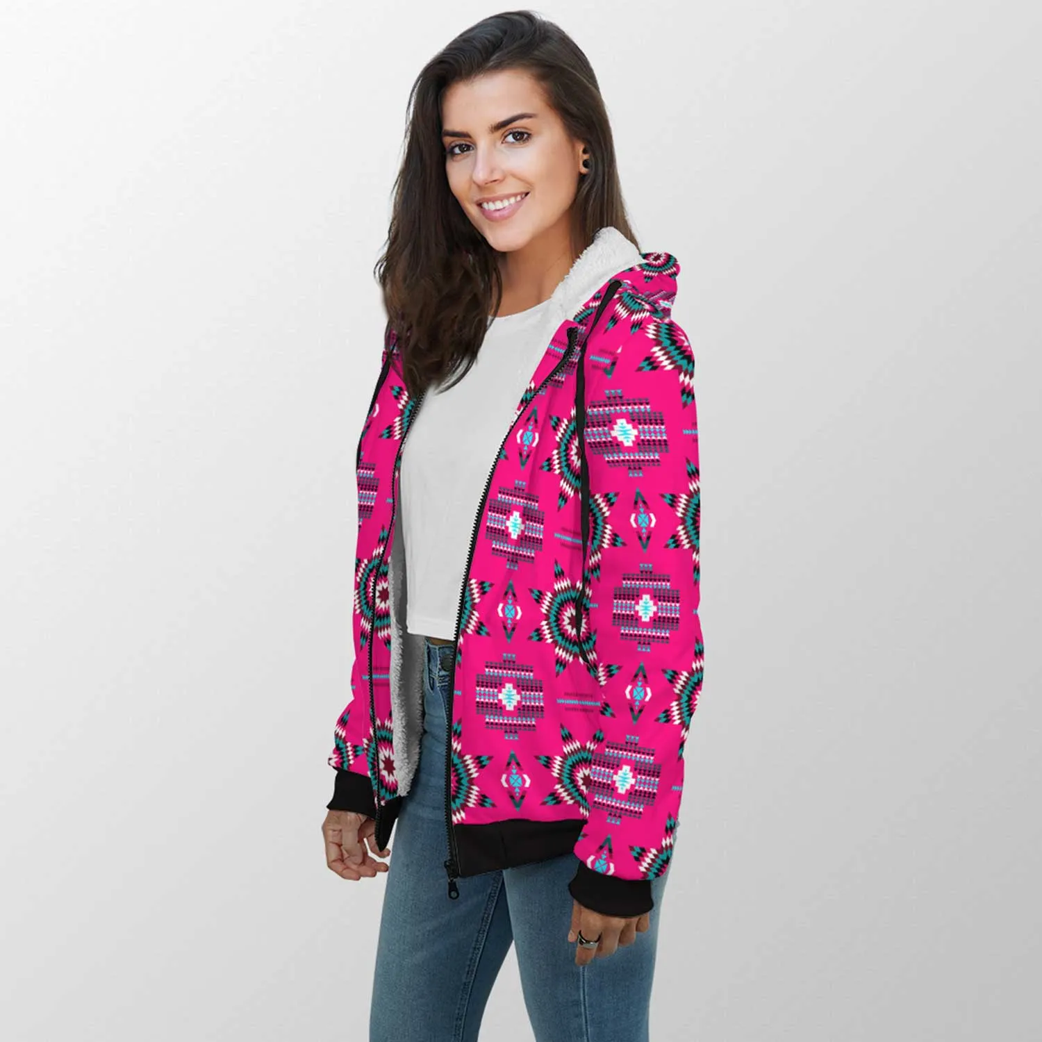 Rising Star Strawberry Moon Sherpa Hoodie