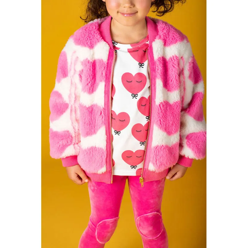 Rock Your Kid Sherpa Heart Faux Sherpa Jacket