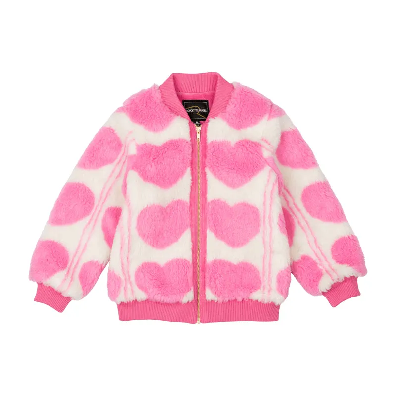 Rock Your Kid Sherpa Heart Faux Sherpa Jacket