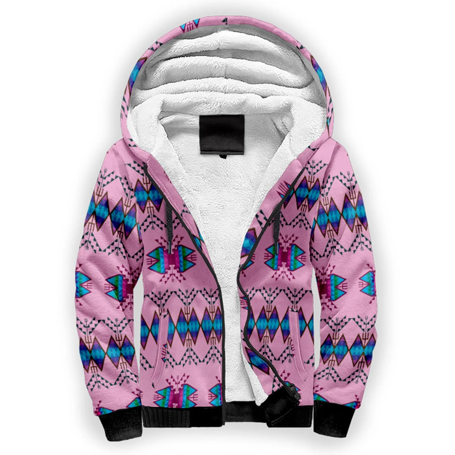 Sacred Trust Carnation Sherpa Hoodie