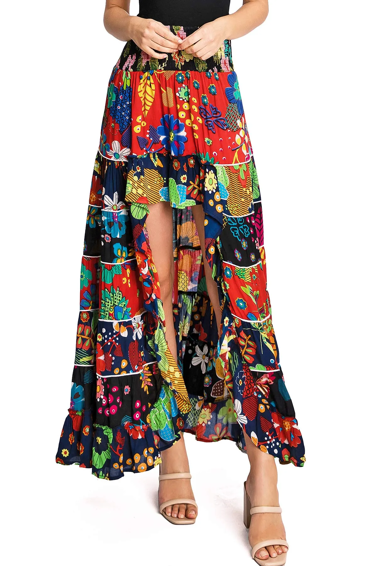 Samba Hi-Lo Maxi Skirt