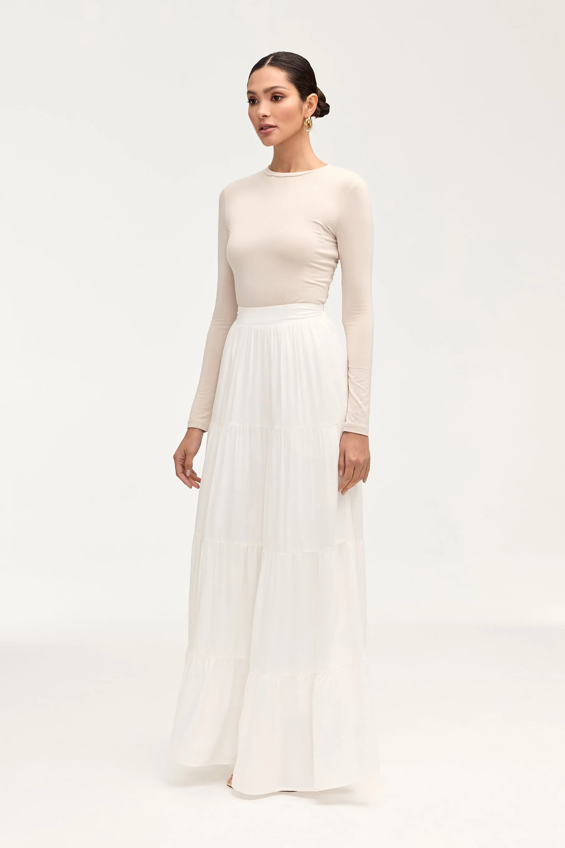 Sana Maxi Skirt - White