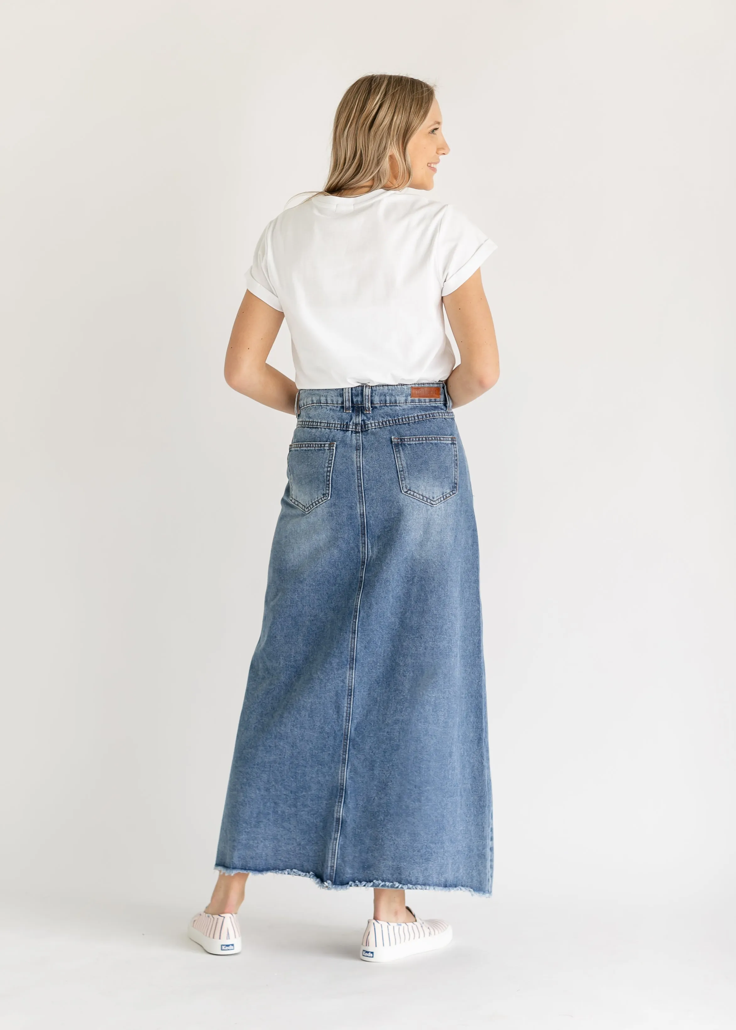 Shenoa Maxi Denim Skirt - FINAL SALE