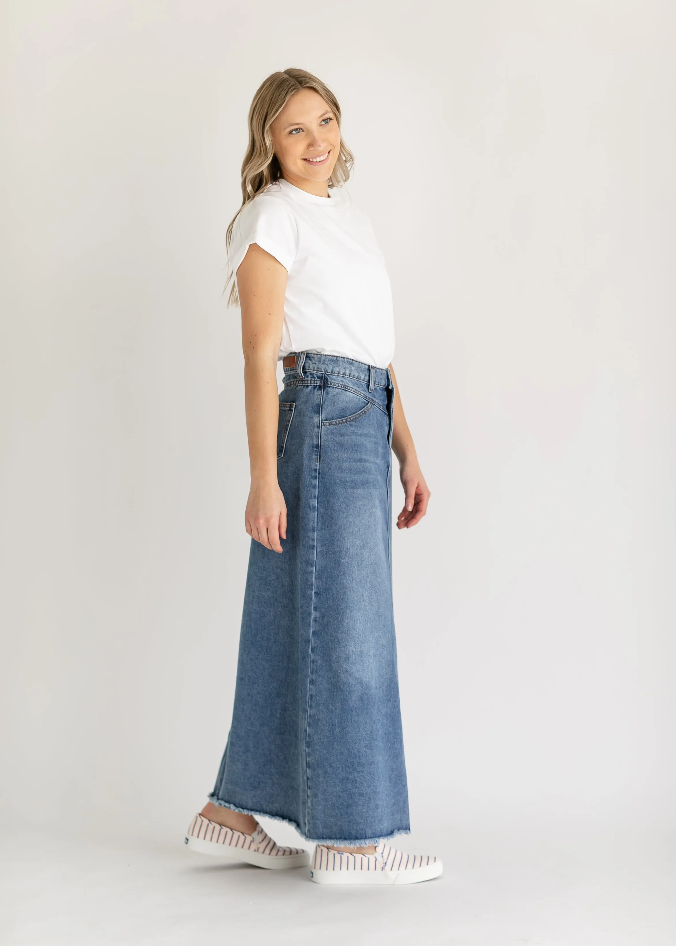 Shenoa Maxi Denim Skirt - FINAL SALE