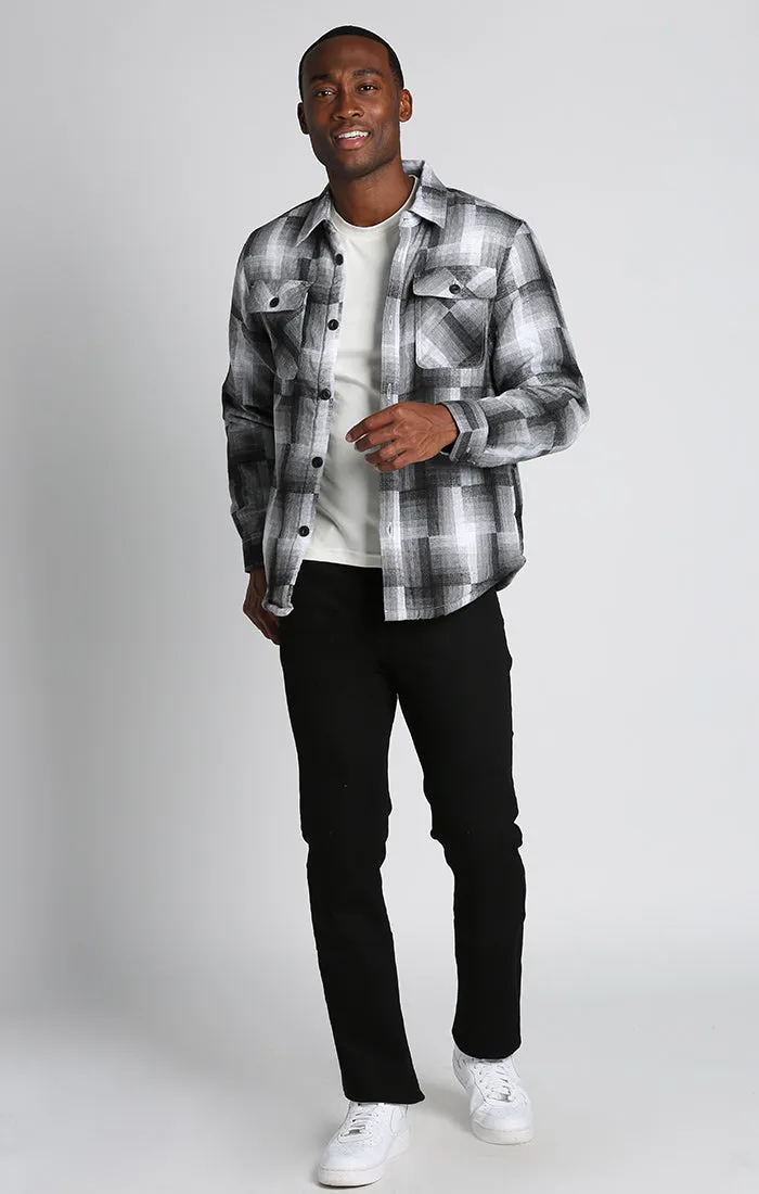 Sherpa Lined Flannel Shirt Jacket