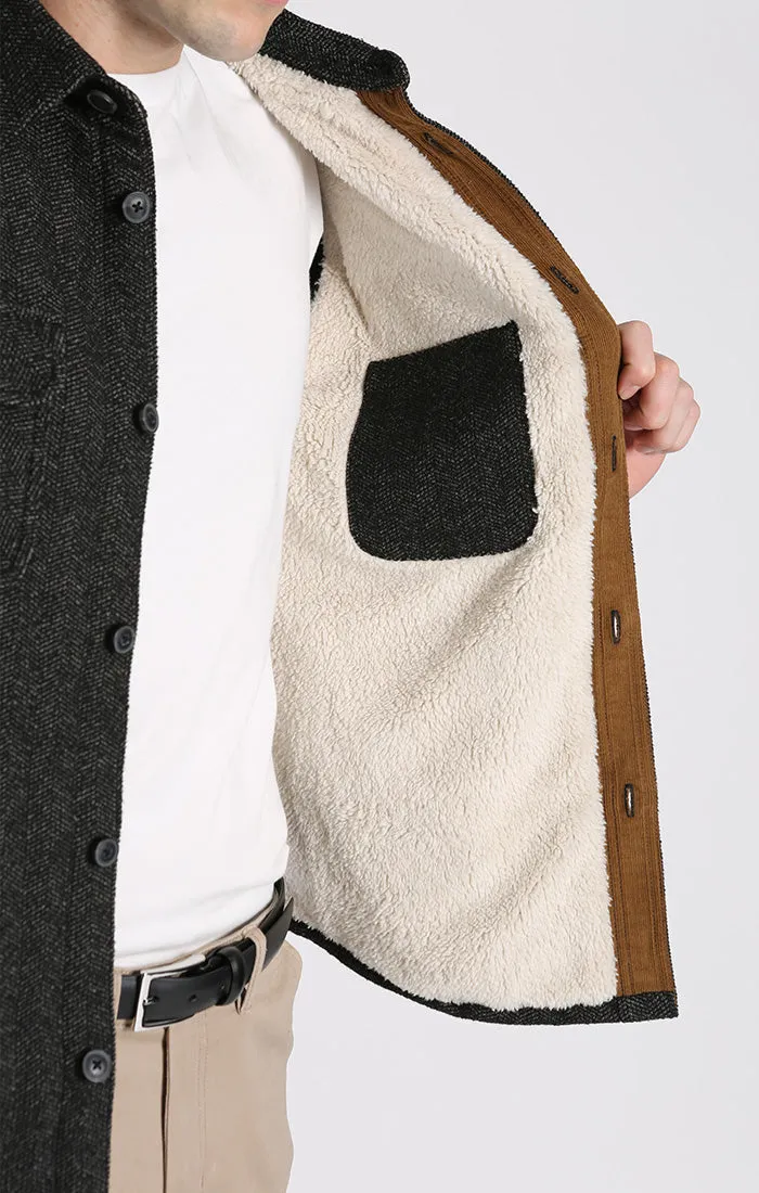 Sherpa Lined Wool Jacket