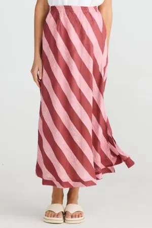 Sicily Skirt in Porto Stripe