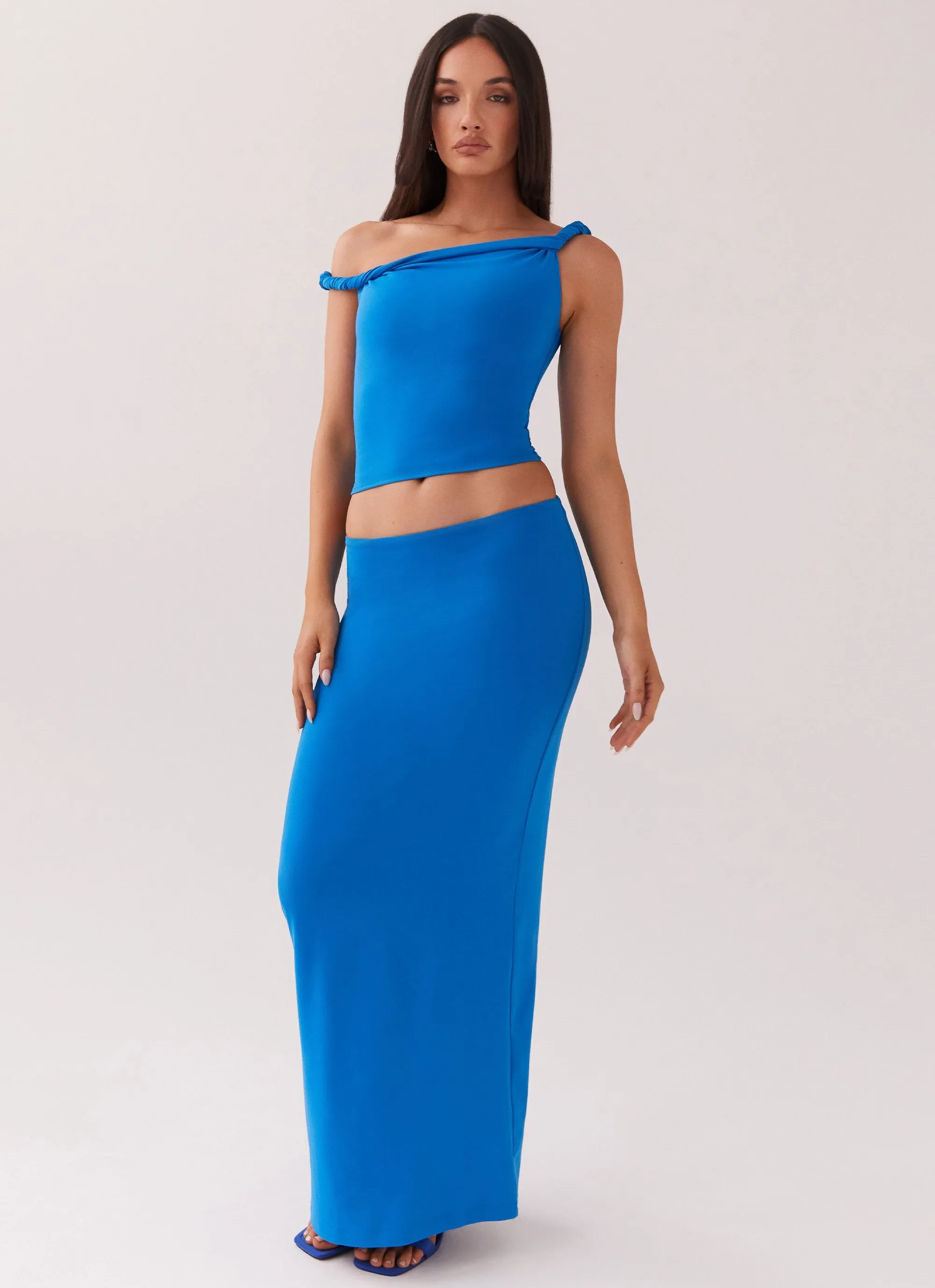 Solace Soul Maxi Skirt - Cobalt