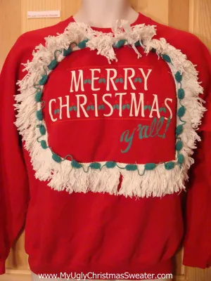 Southern XMAS Sweatshirt MERRY CHRISTMAS Y'ALL