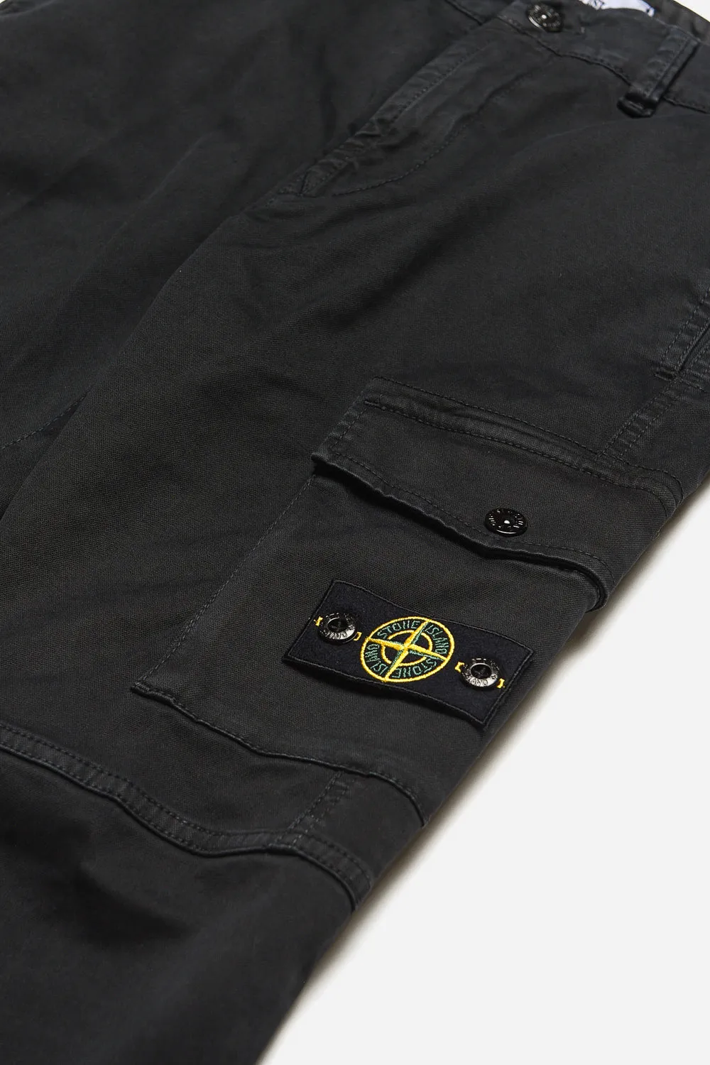 Stone Island Pantalone Tasconato Chinos Nero Bambino