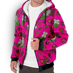 Strawberry Dreams Blush Sherpa Hoodie