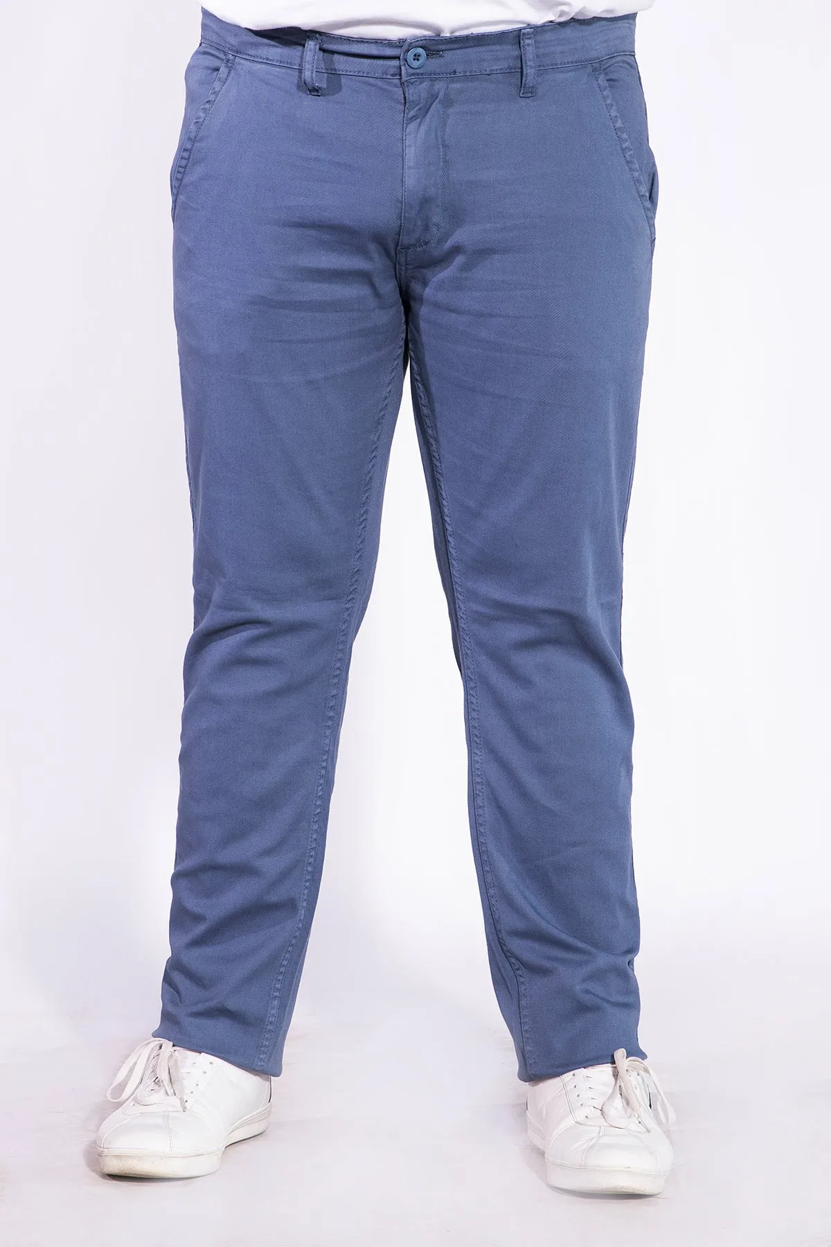 Stretchy Bike Blue Chinos (Plus Size) - W21 - MC0011P