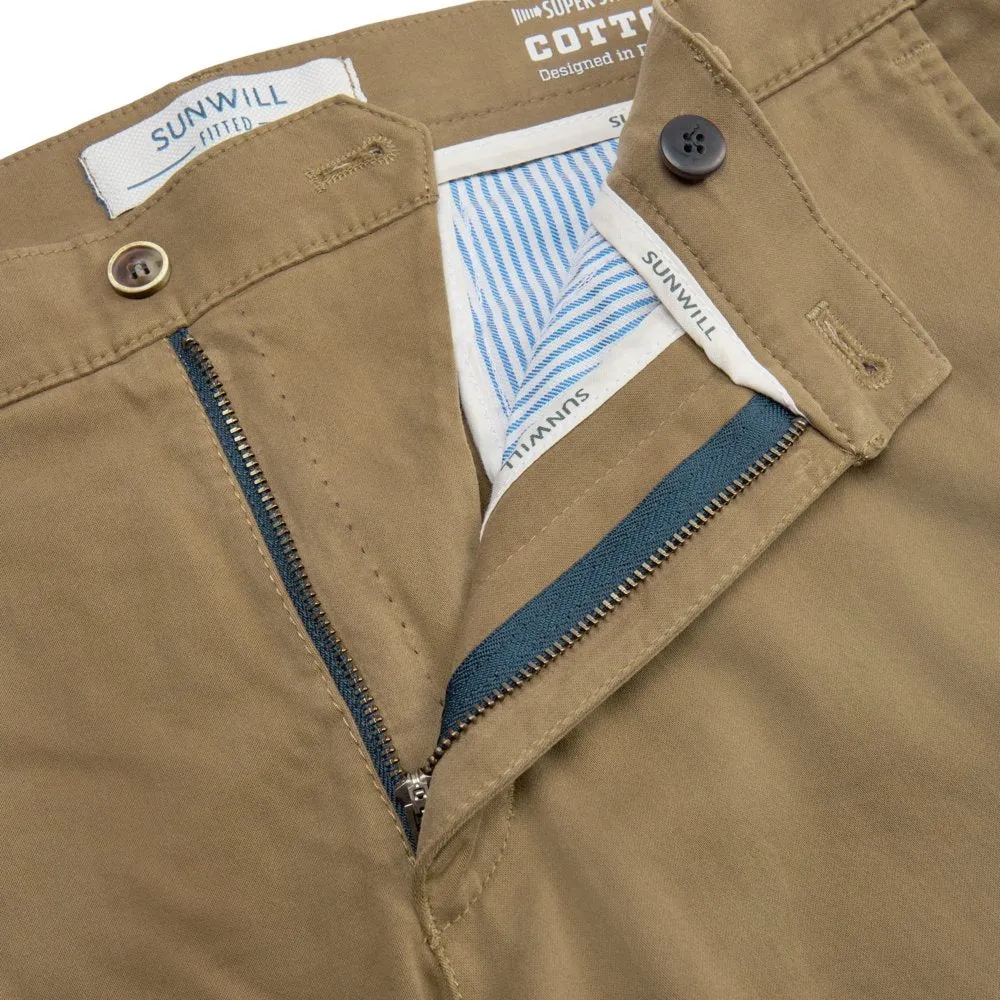 Sunwill Fitted chino med superstretch