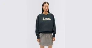 Sweatshirt Thinking MU Grafite Love Bonnie Sweatshirt