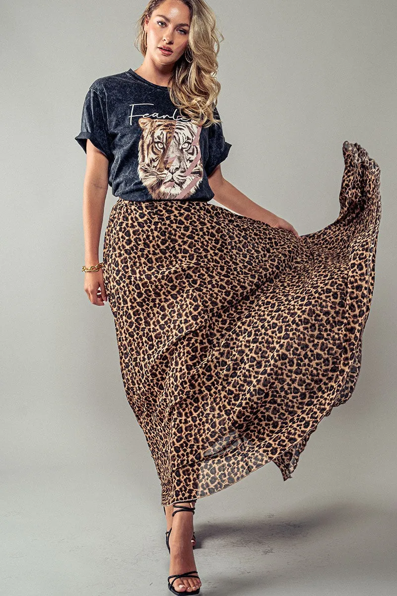 The Leopard Maxi Skirt