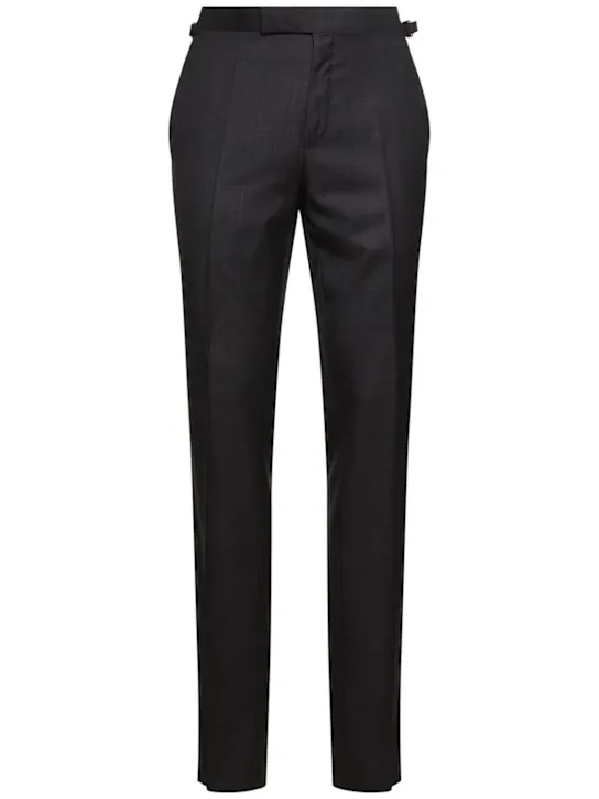 Tom Ford   Shelton peak lapel Prince of Wales suit 