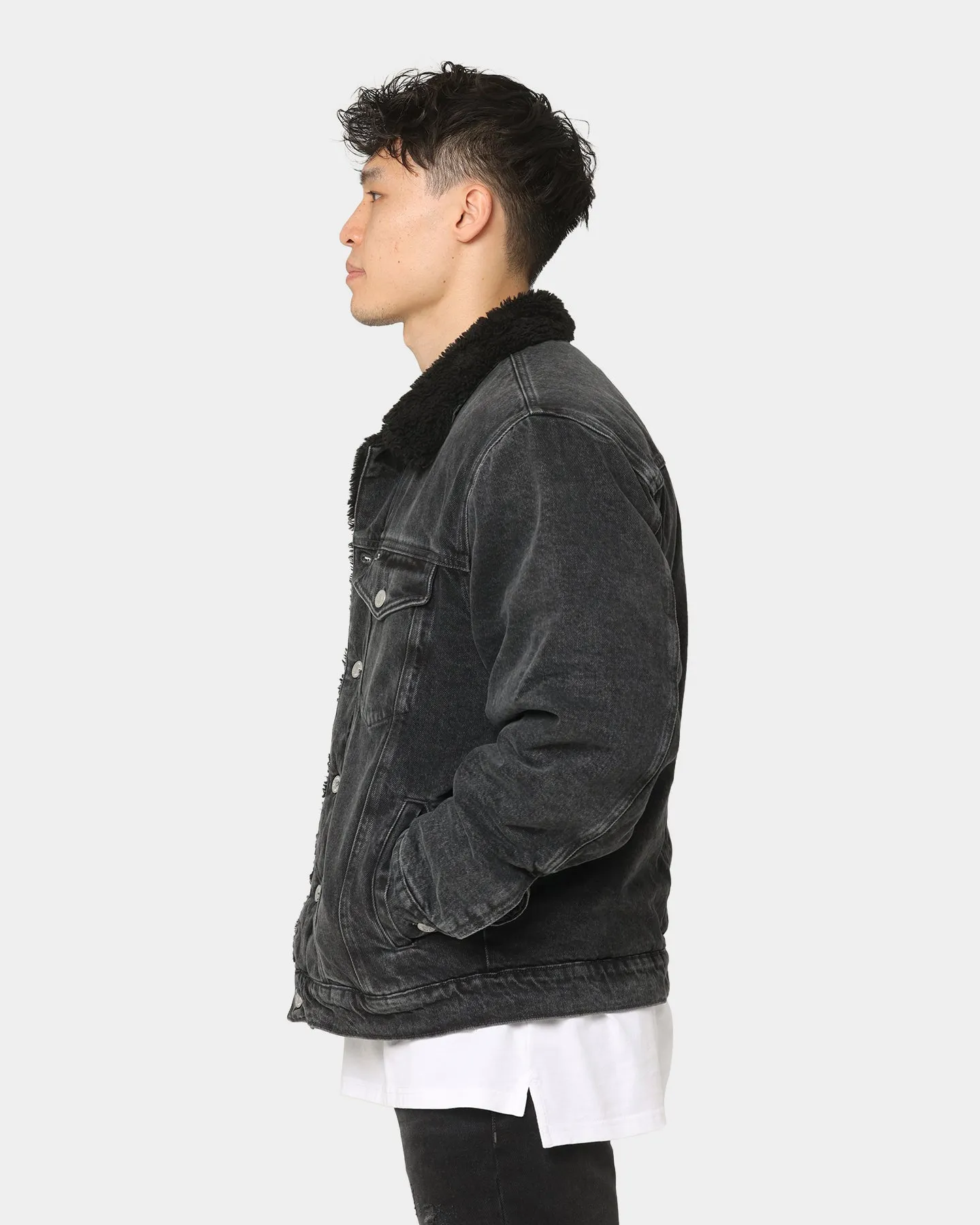 Tommy Jeans Oversized SherpaJacket Denim Black