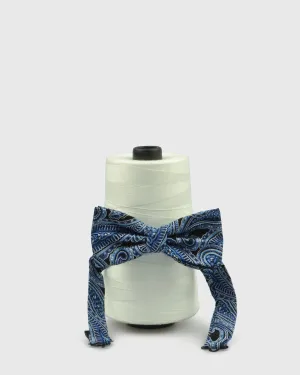 VINCENT & FRANKS SS21-19 NAVY PAISLEY BOW