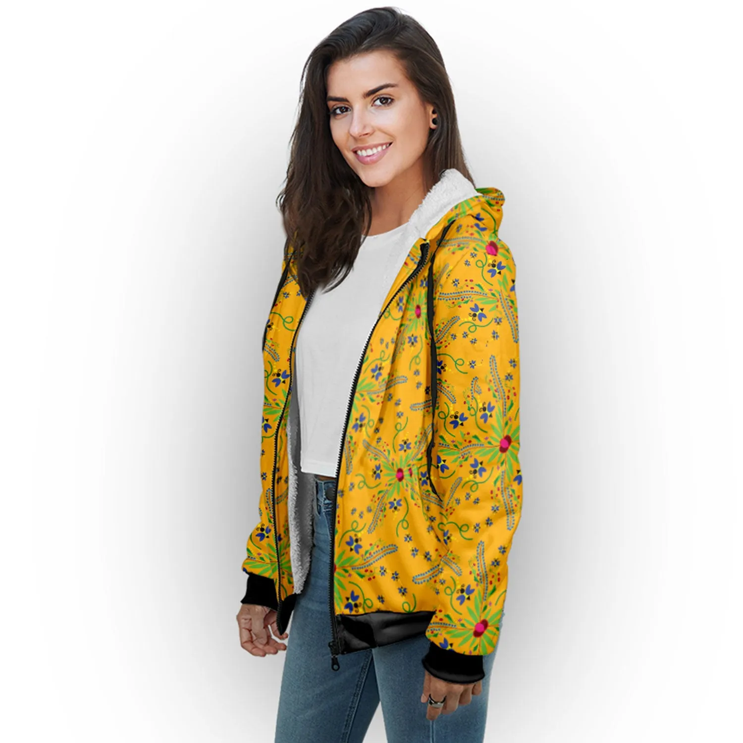 Willow Bee Sunshine Sherpa Hoodie