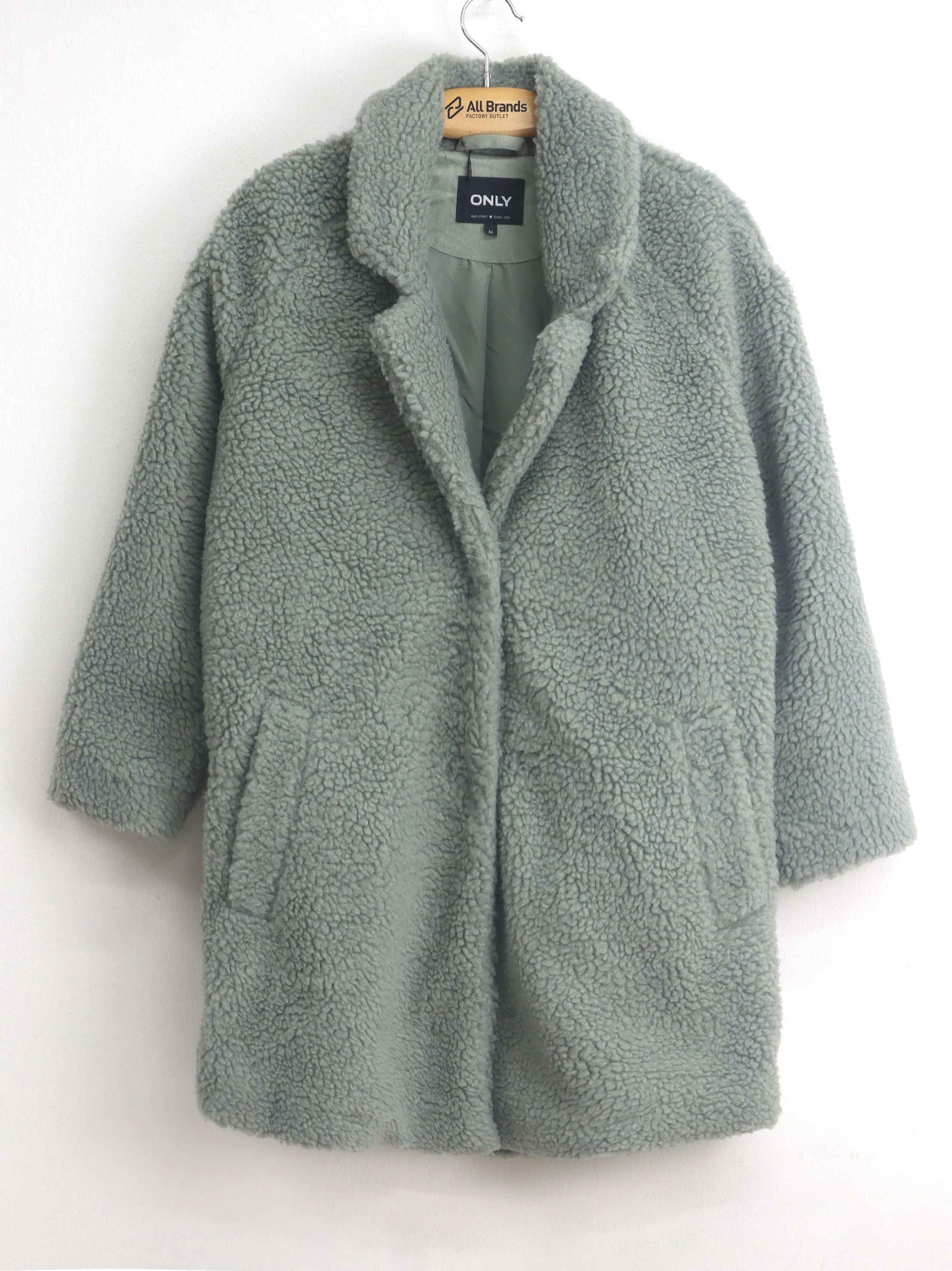 Women's Plain Sherpa Jacket,Mint